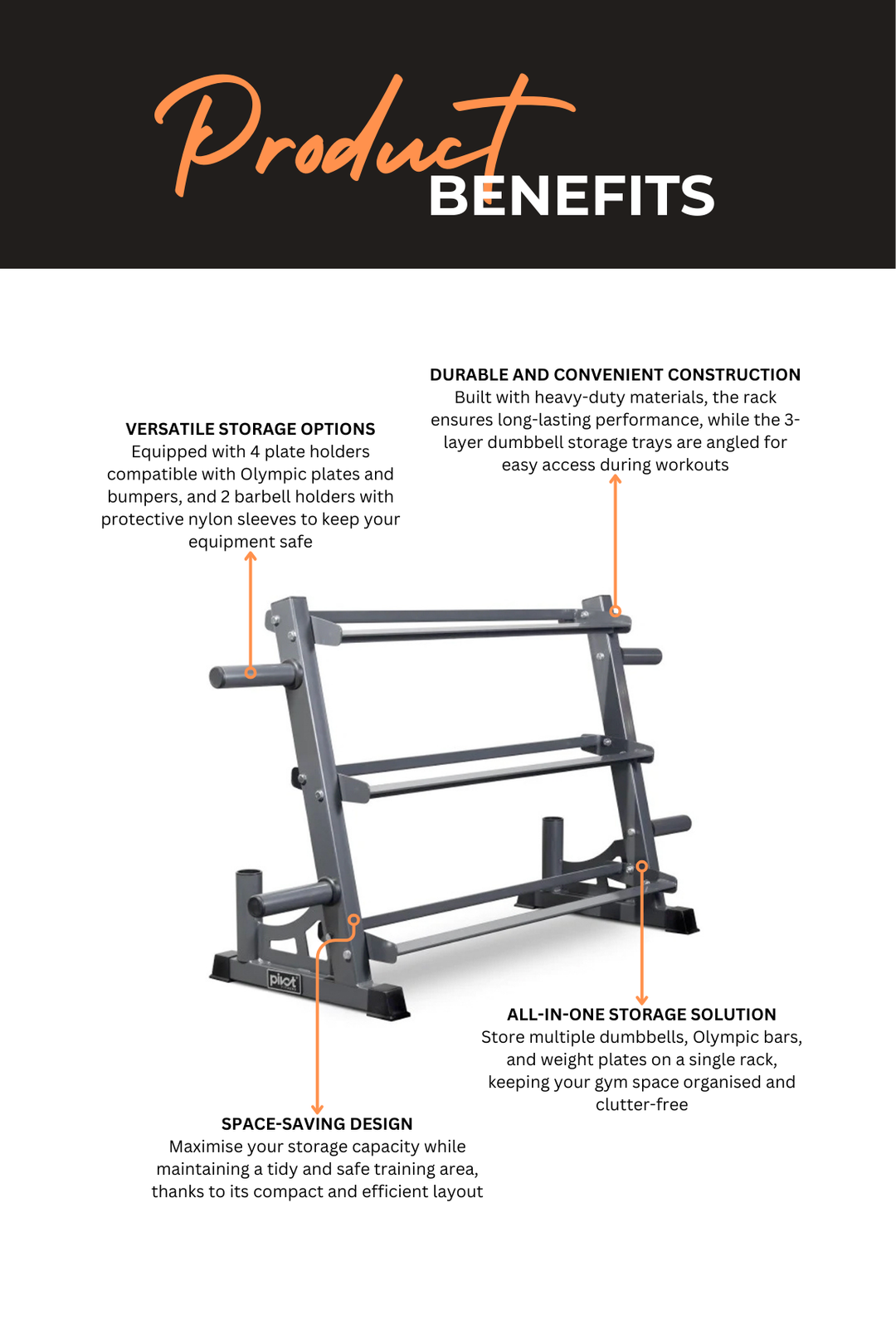 BodyWorx Weight Storage Rack