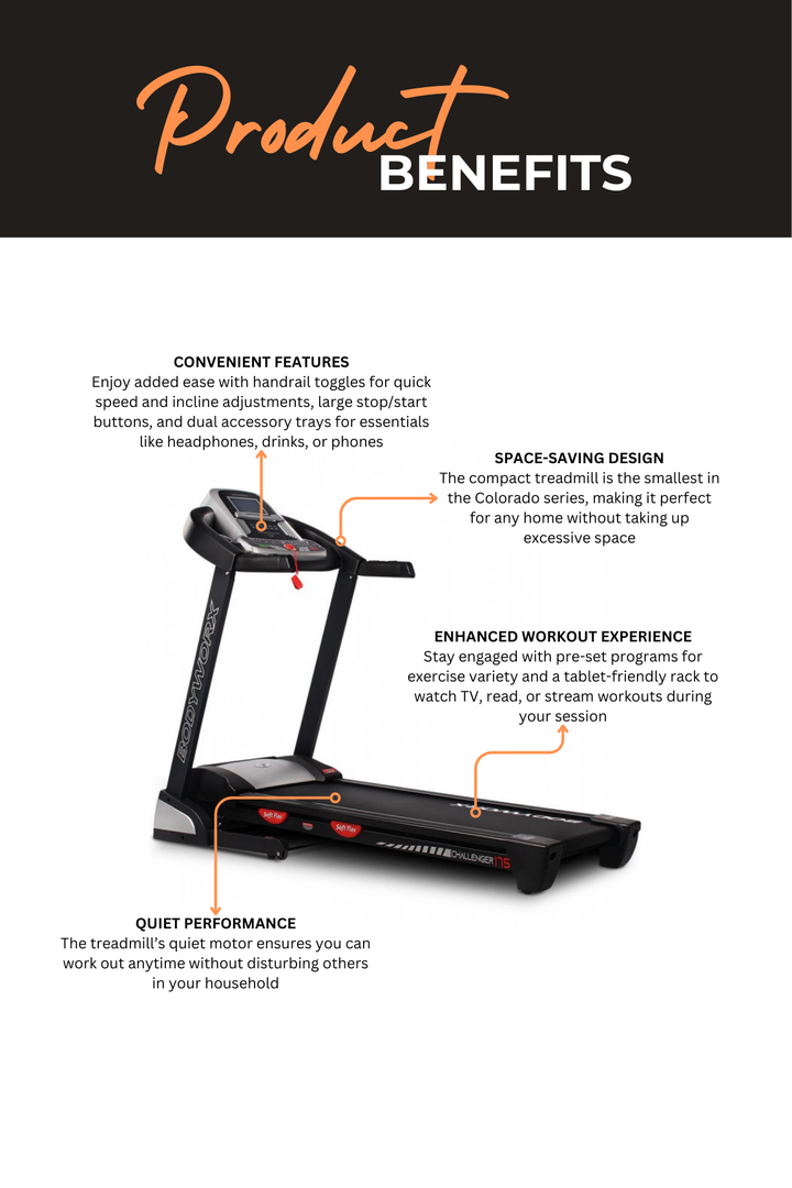 Bodyworx Challenger 175 Treadmill