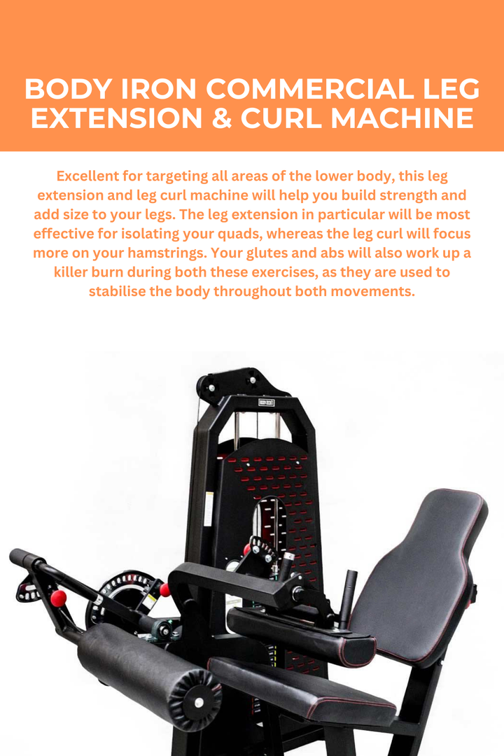 Body Iron Commercial Leg Extension & Curl Machine