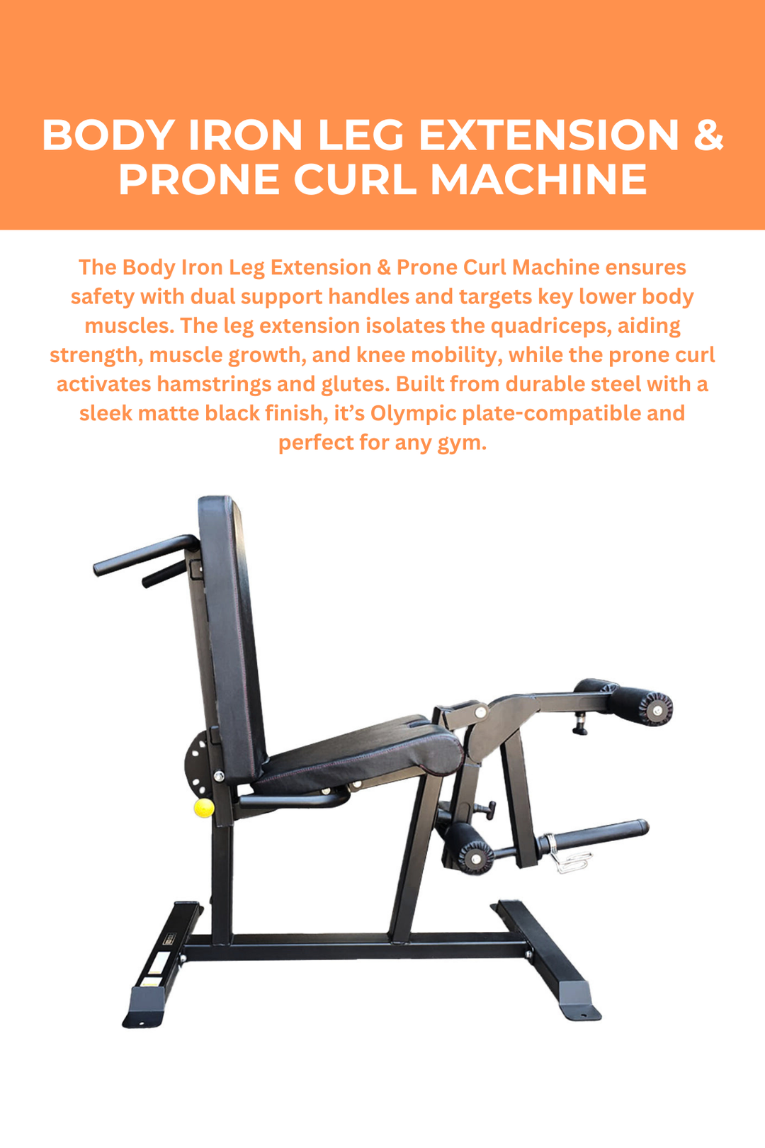 Body Iron Leg Extension & Prone Curl Machine