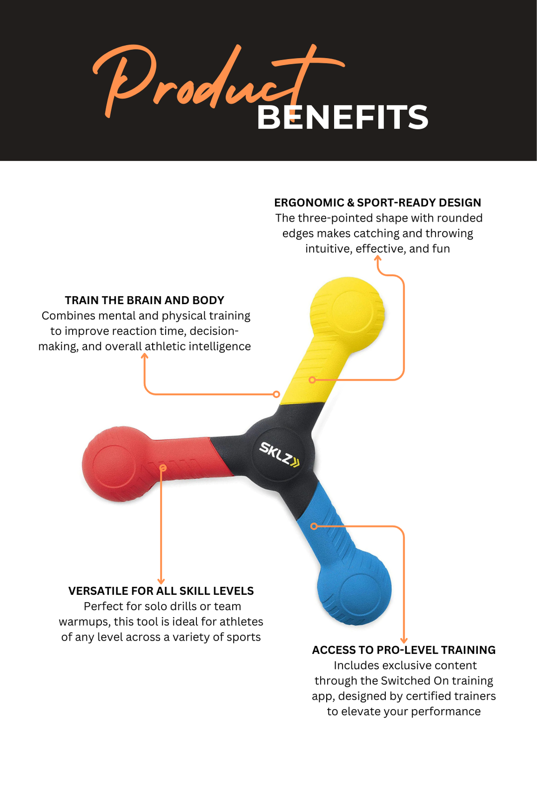 SKLZ Reactive Catch Trainer for Improving Hand-Eye Coordination & Speed