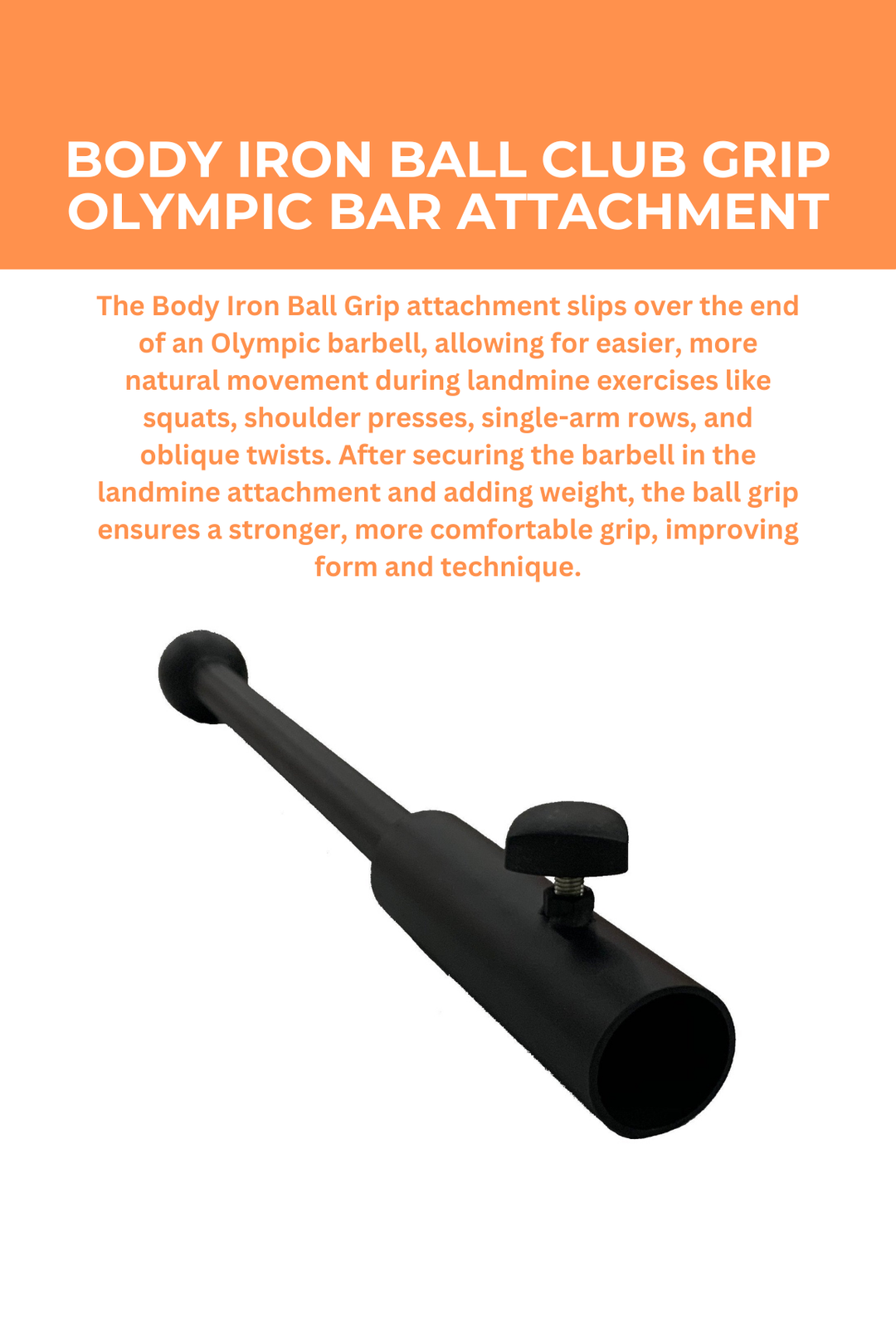 Single Ball Olympic Bar Attachment Heavy-Duty – World Fitness