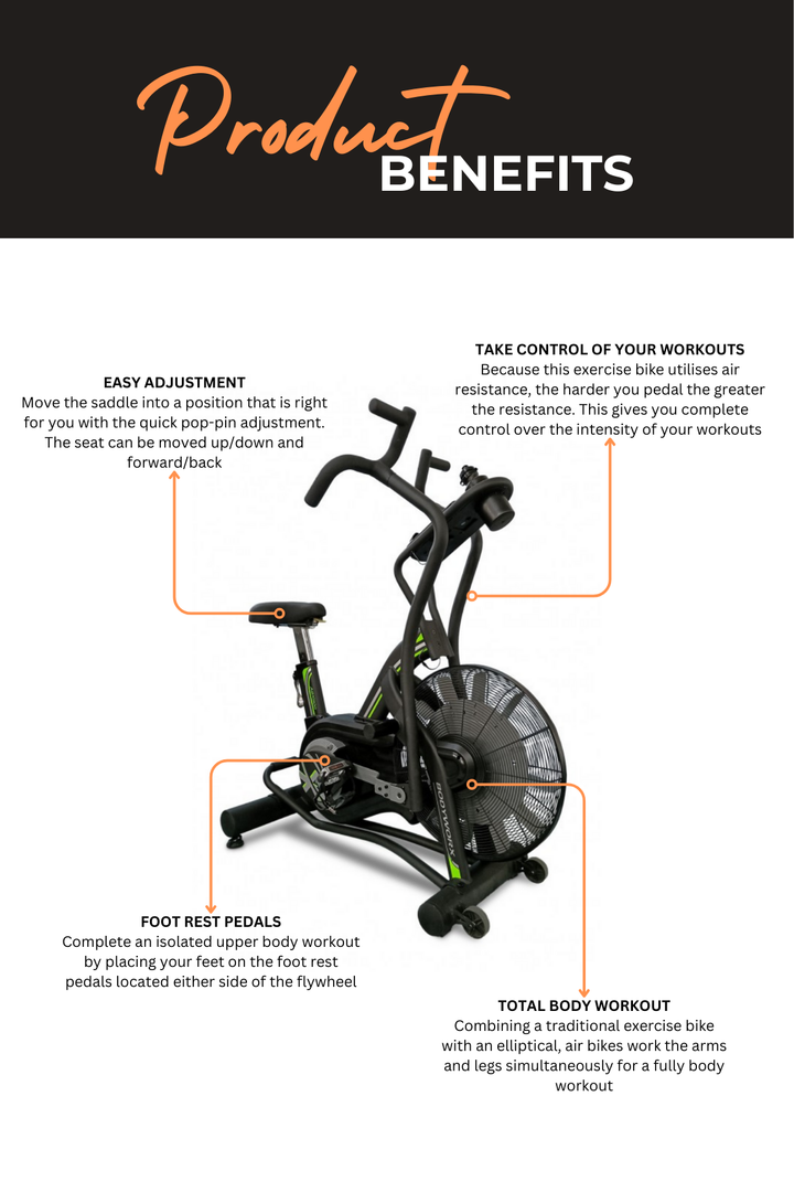 BODYWORX ABX800 - DUAL ACTION AIR BIKE