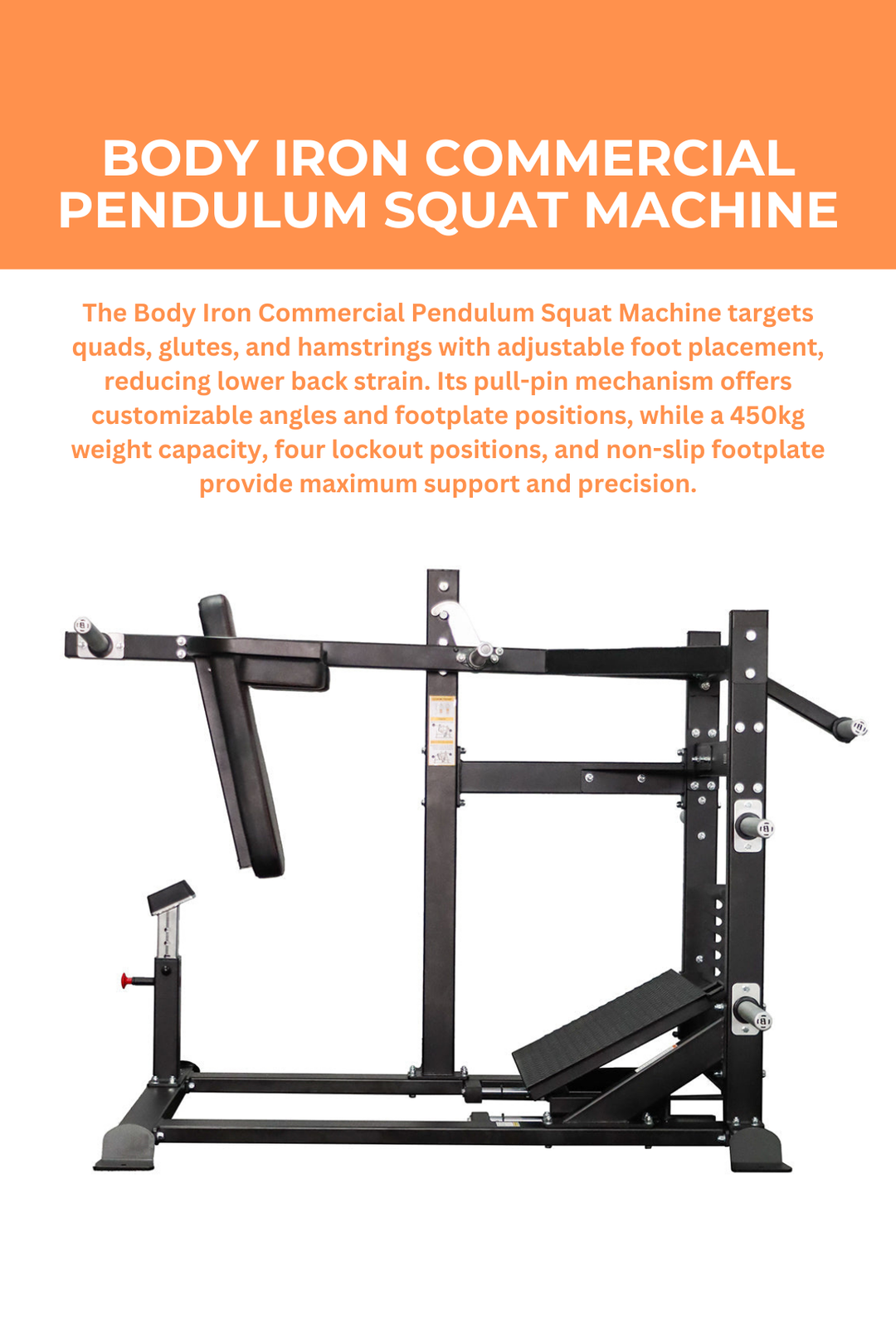 Pendulum Squat Machine Body Iron Commercial – World Fitness