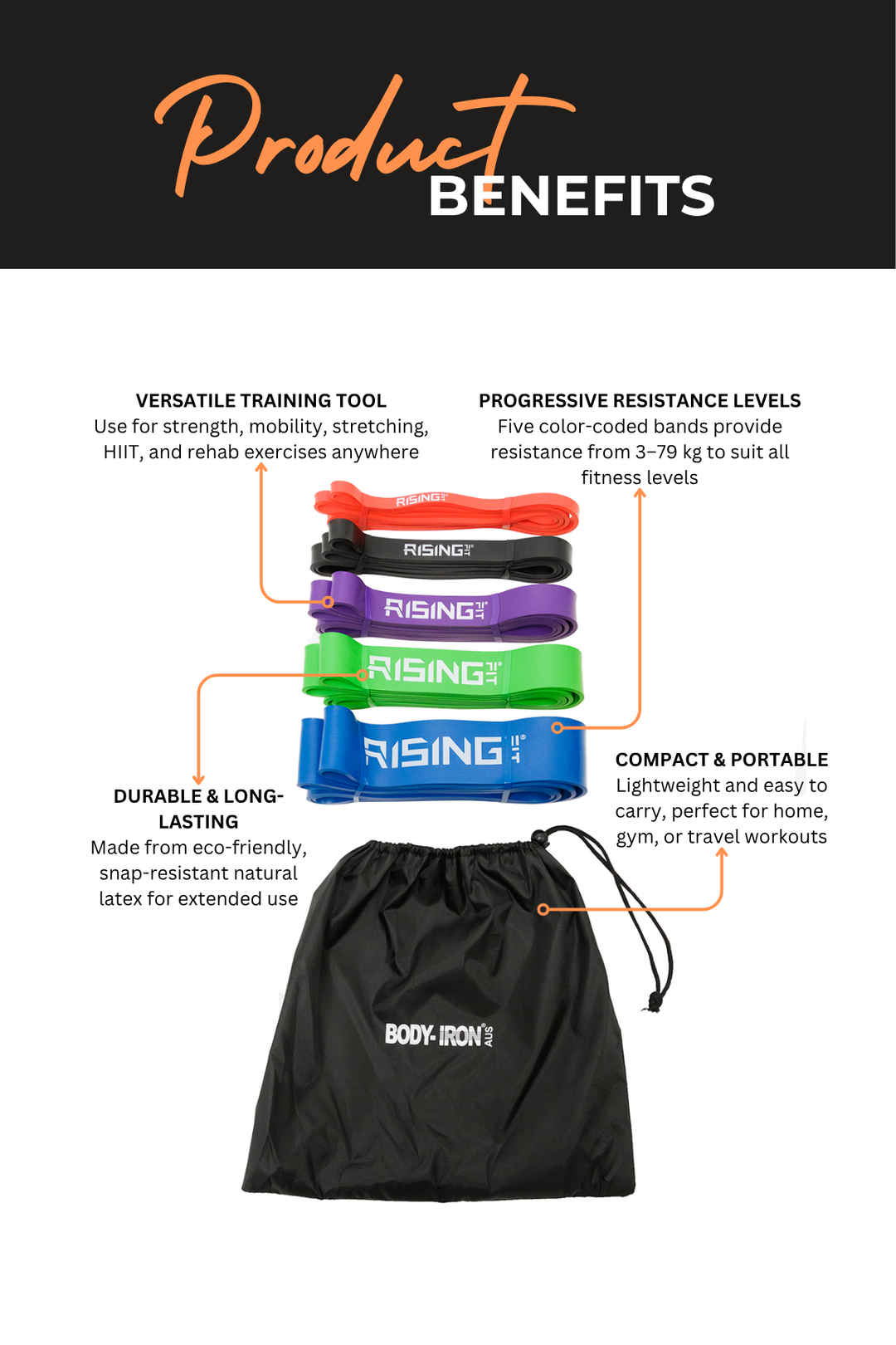 Body Iron Rising Pro Power Band Set