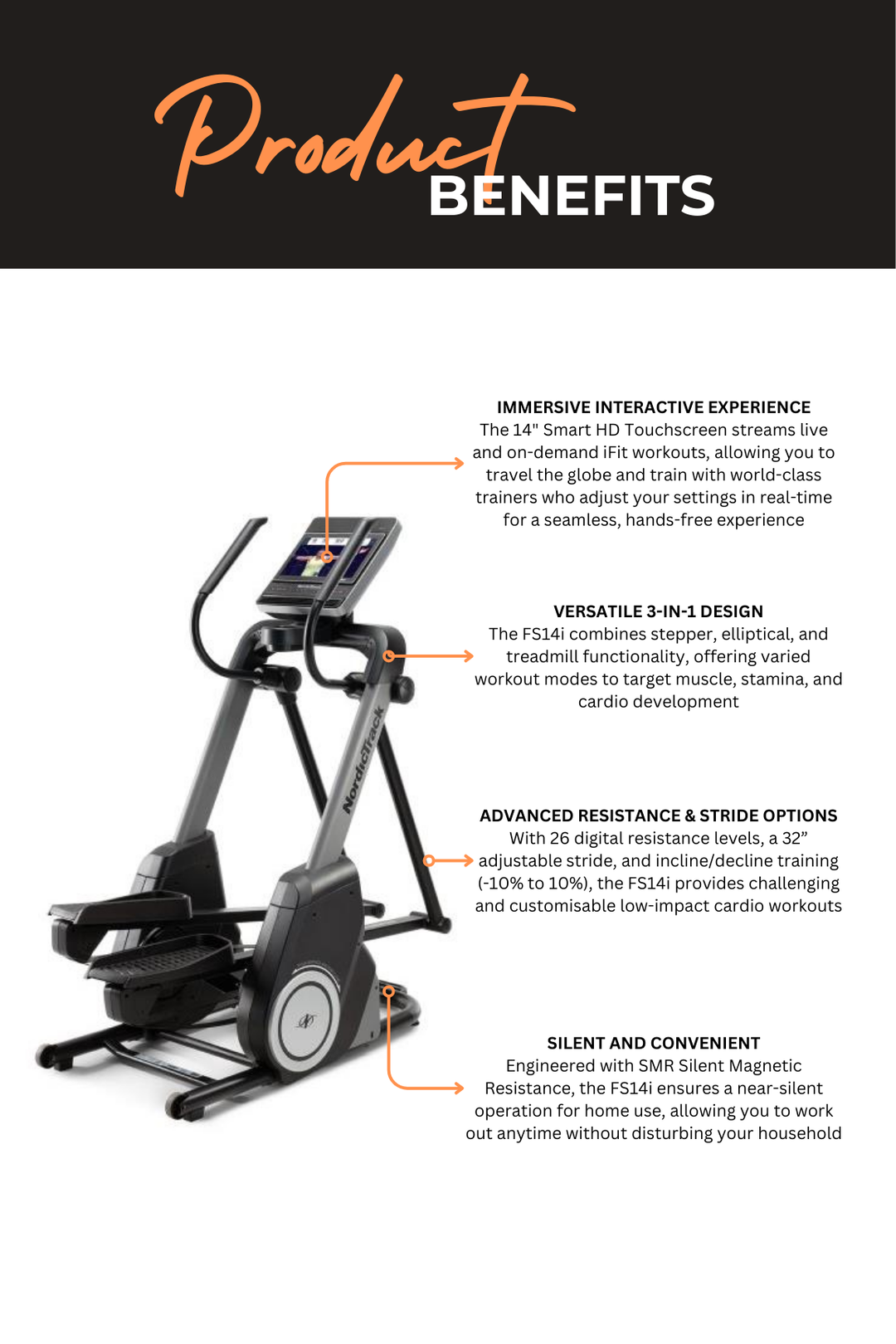 Nordictrack Freestrider FS14i Elliptical Trainer