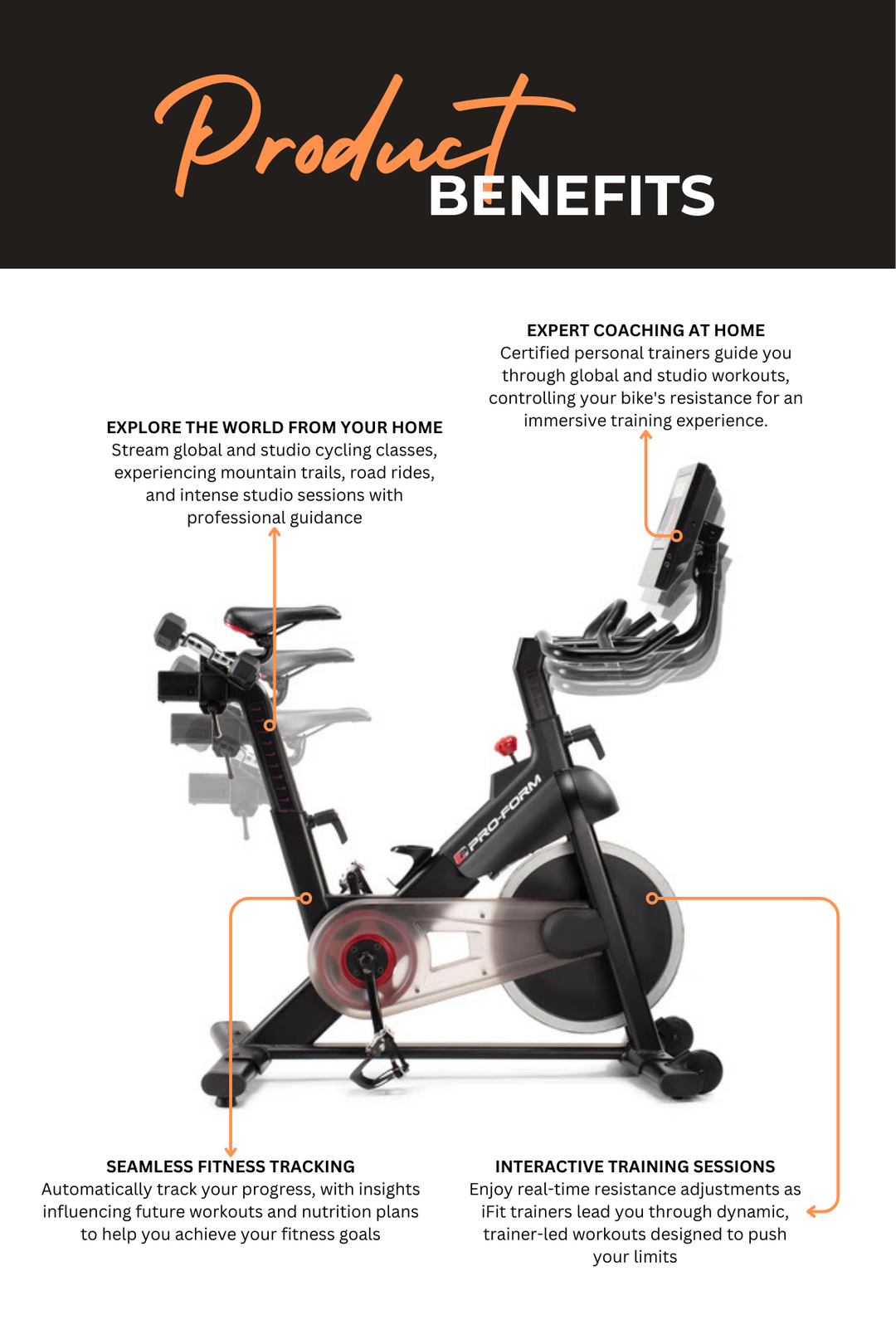 ProForm Studio Pro Spin Bike – World Fitness