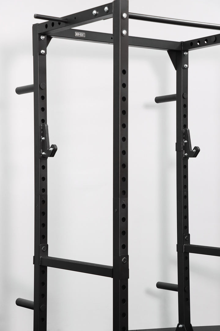 Body Iron CX88 Power Rack Elite Set + 120kg Olympic Barbell & Bumper Plate Set