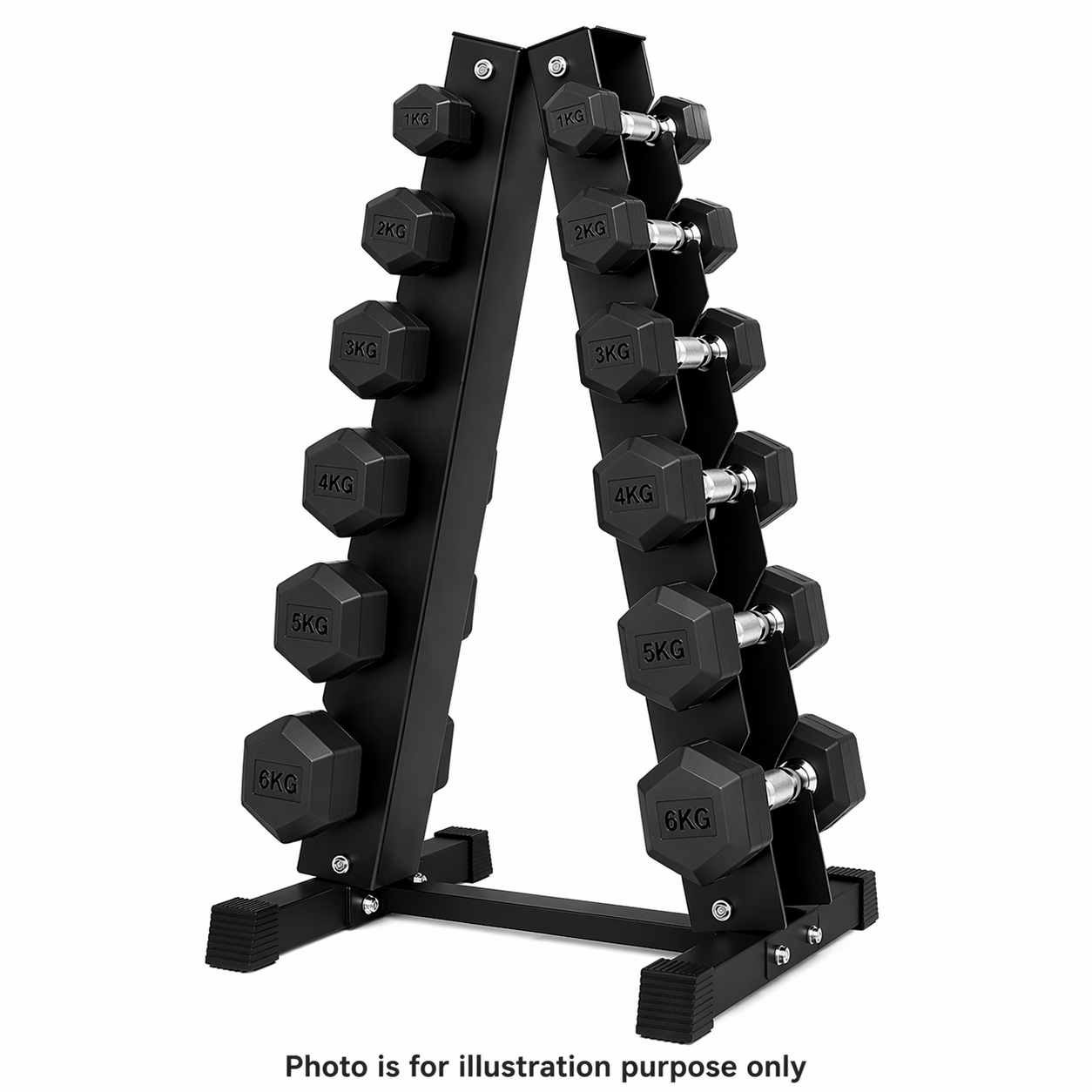 BodyIron Vertical Dumbbell Rack 85Kg Set – World Fitness