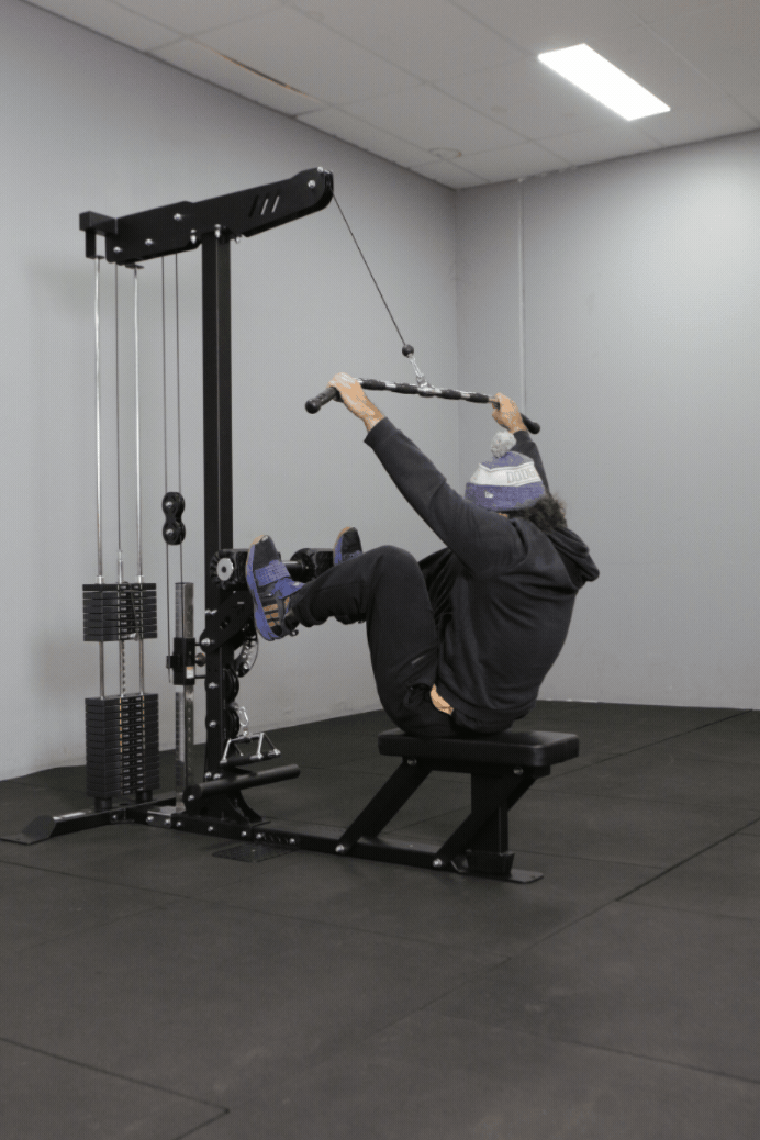 BodyIron® Commercial Lat Pull Down + FUNCTIONAL TRAINER FTB90 Combo