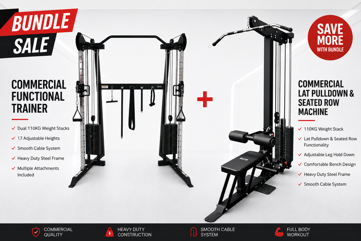 BodyIron® Commercial Lat Pull Down + FUNCTIONAL TRAINER FTB90 Combo
