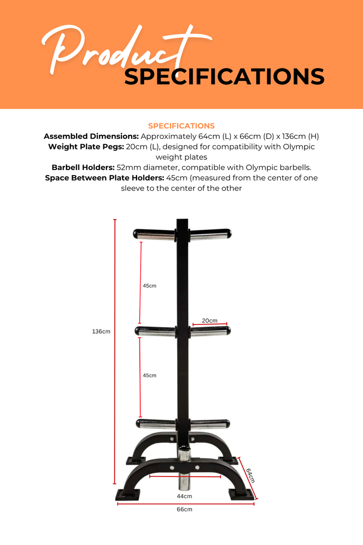 Nirvana Pro Bumper Olympic Weight Tree