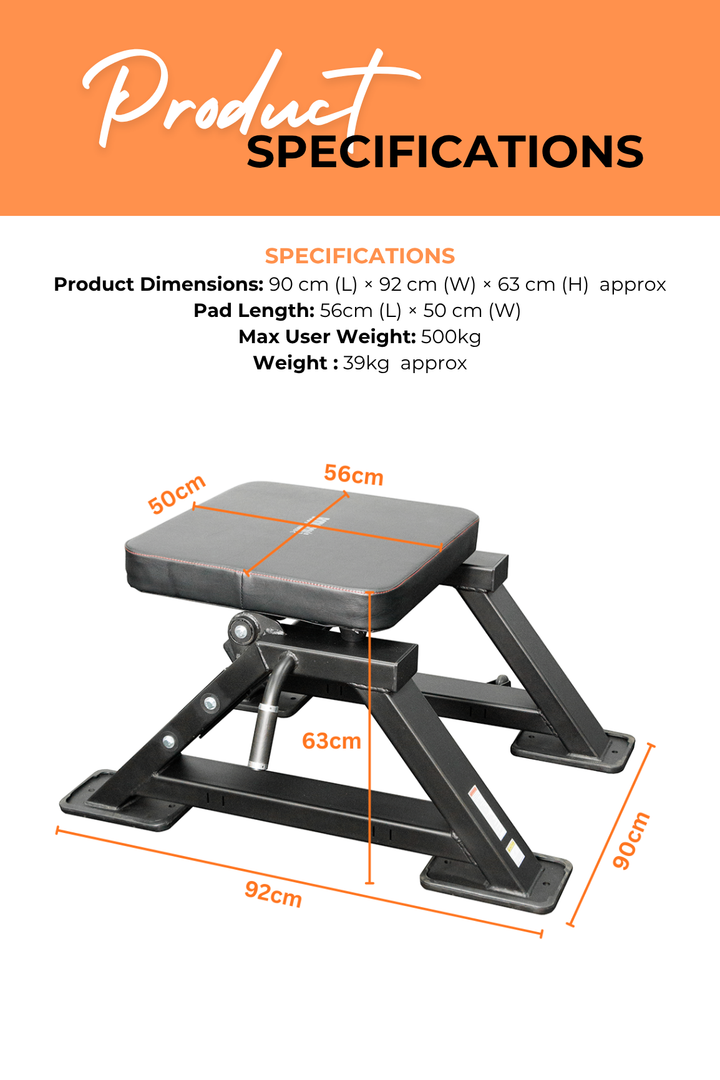Body Iron Commercial Hip Thrust & Glute Builder Bench GB200