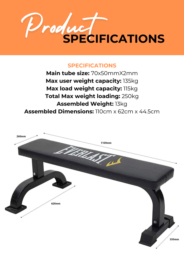 Everlast Utility Flat Bench