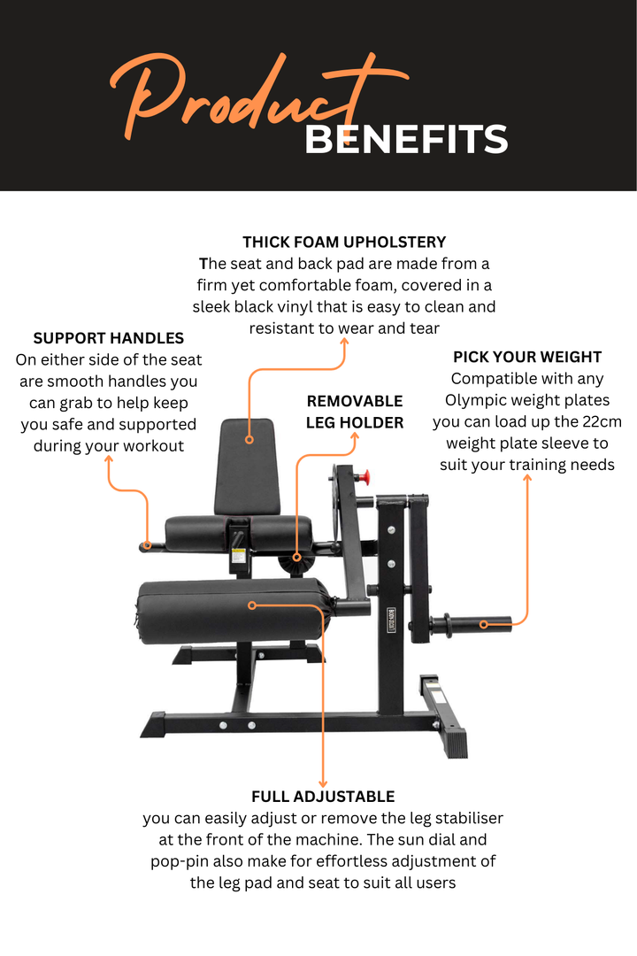 Body Iron Leg Extension & Curl Machine