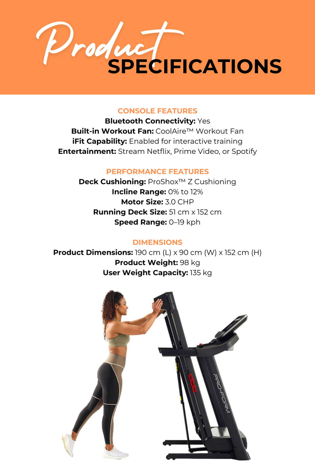 Pro-Form Trainer Treadmill World Fitness Australia