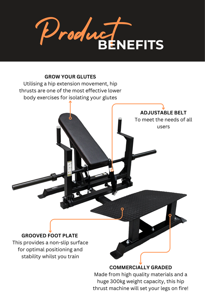 Body Iron Commercial Hip Thrust Machine