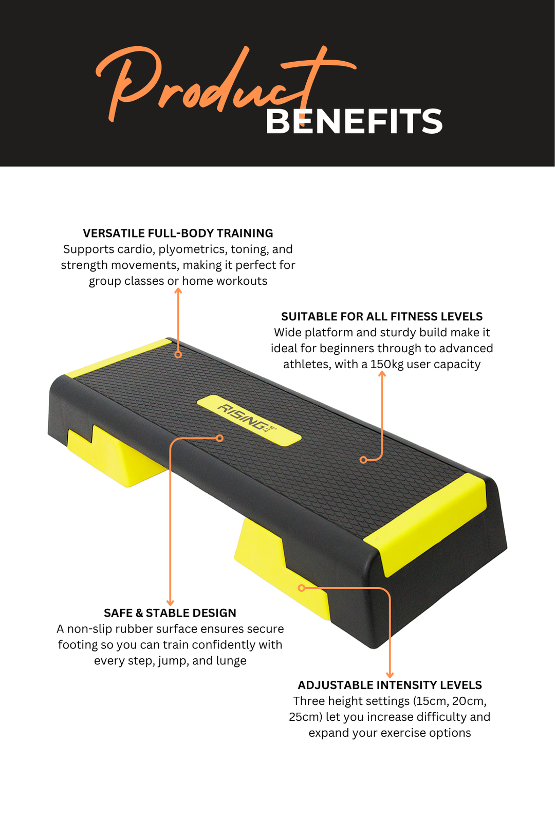 Body Iron Rising Pro Commercial Aerobic Step