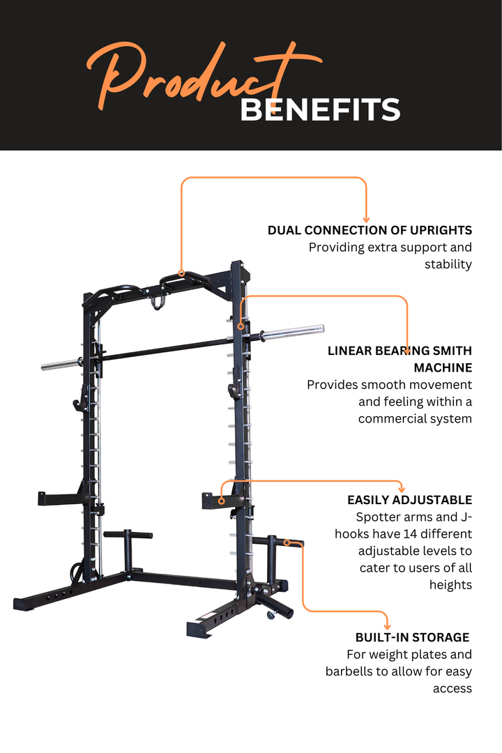 Body Iron Smith Machine Half Rack