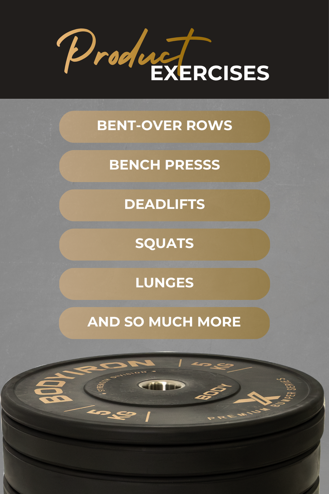 BodyIron® X 10kg Premium Bumper Plate Pair
