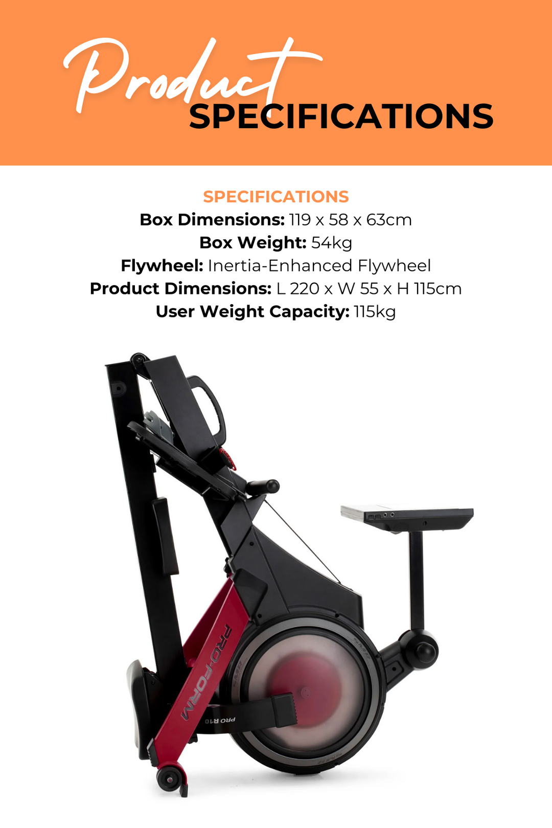 Recumbent Bike Proform Bike Rower ProForm Pro R10 Rower – World