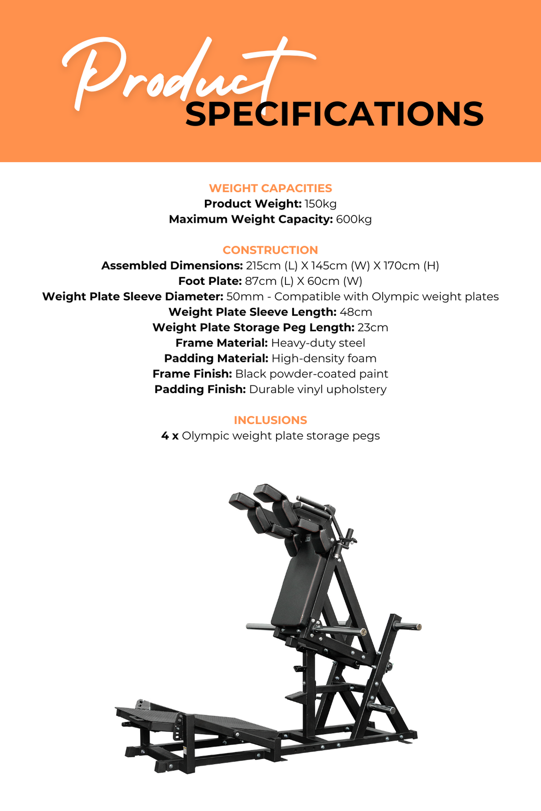 Body Iron Front Squat & Hack Squat Machine Commercial V2