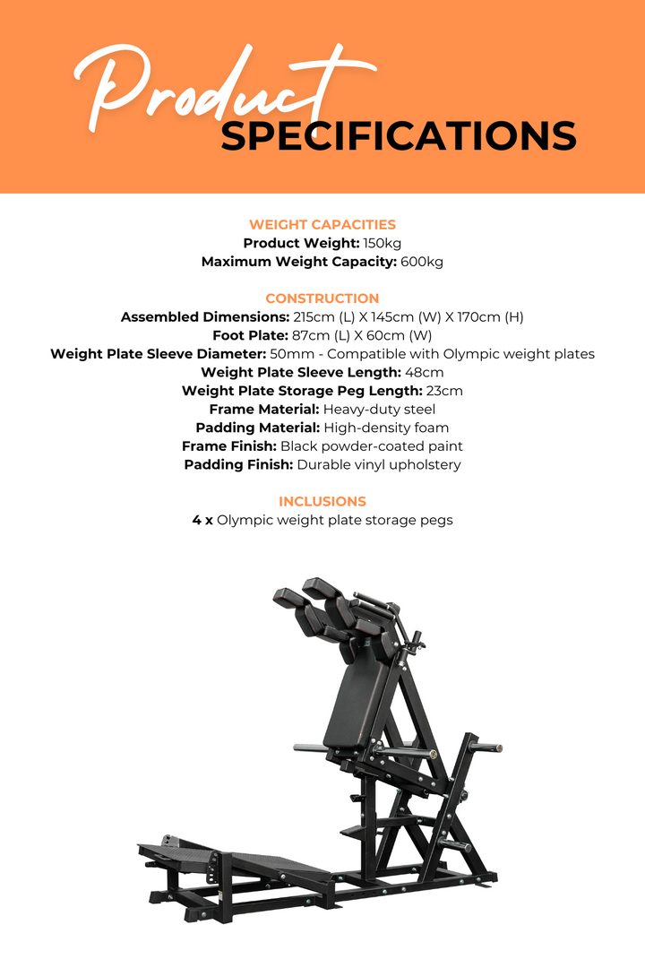 Body Iron Front Squat & Hack Squat Machine Commercial V2