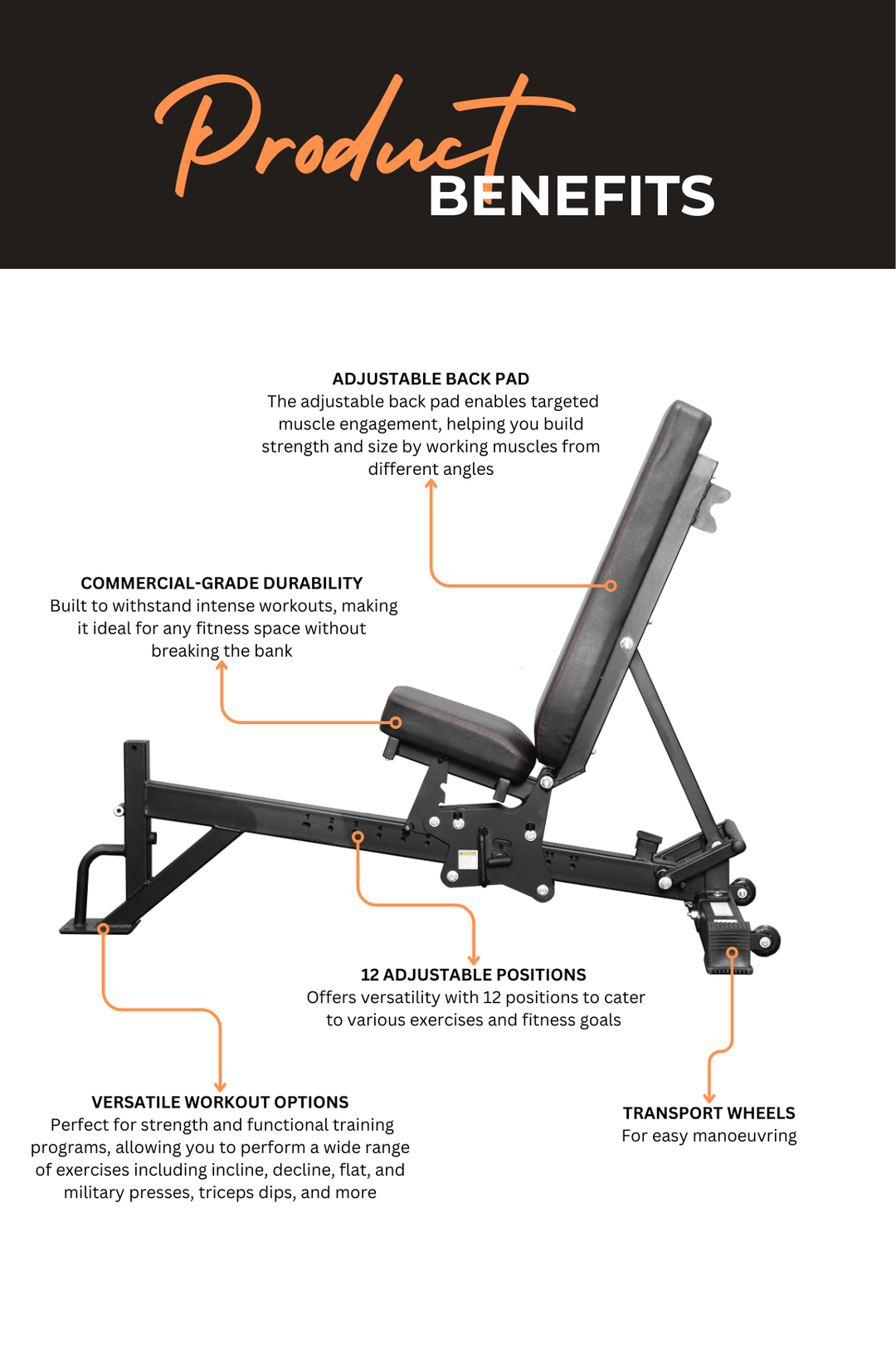 Body Iron Commercial Adjustable Bench 530MB