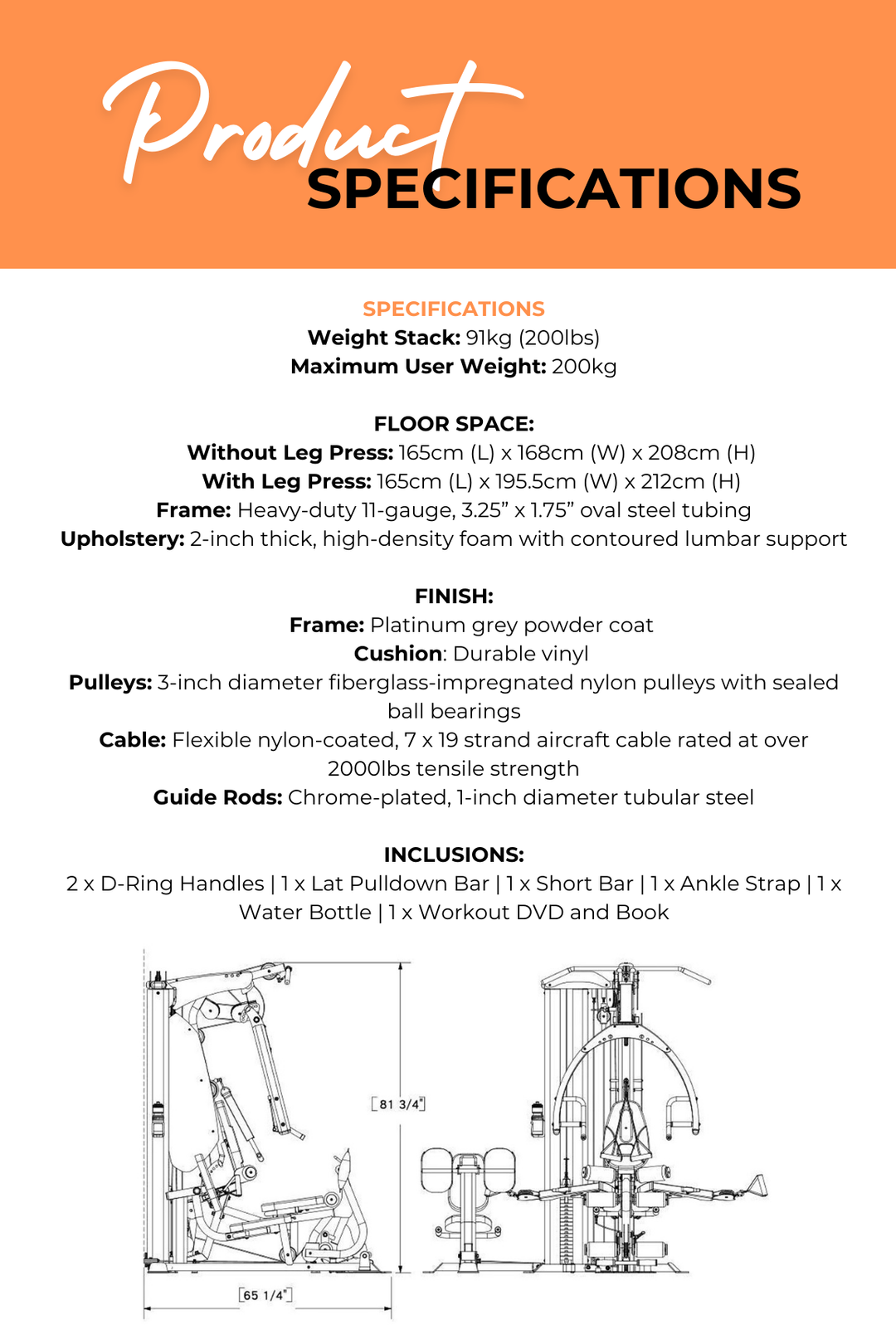 Bodycraft LGXP Pro Multi Station Home Gym