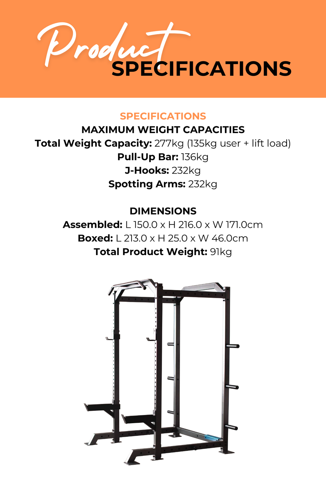 ProForm Carbon Strength Power Rack XL