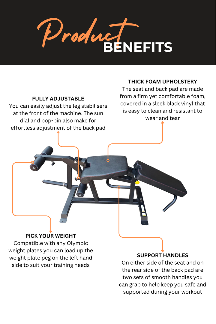 Body Iron Leg Extension & Prone Curl Machine