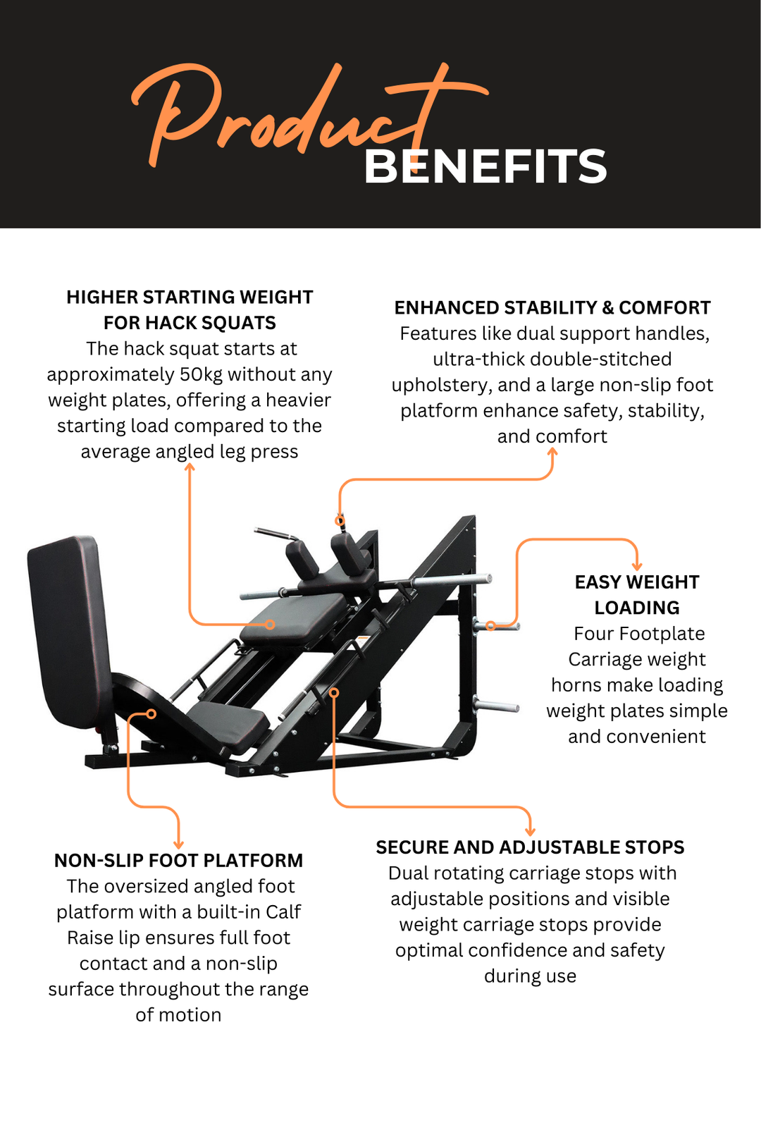 Body Iron Commercial Angled Leg Press & Hack Squat Pro LP8000