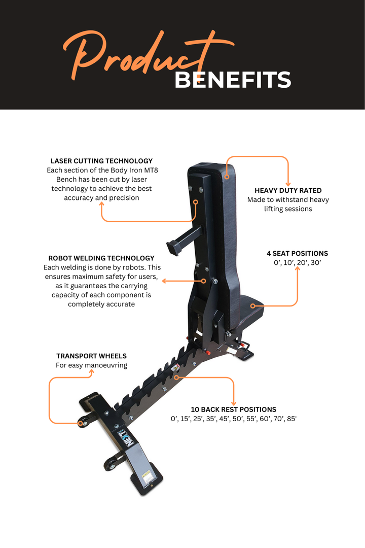 Body Iron Adjustable Bench MT8