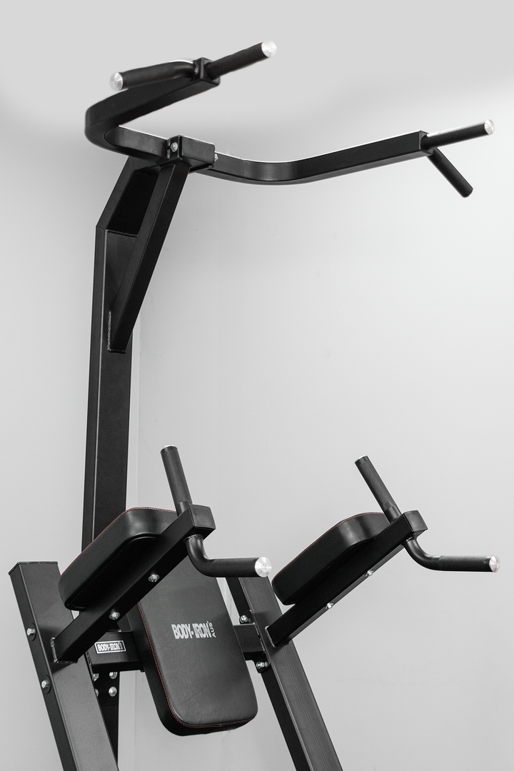 Body Iron Commercial Vertical Knee Raise / Dip / Pull Up Power Tower