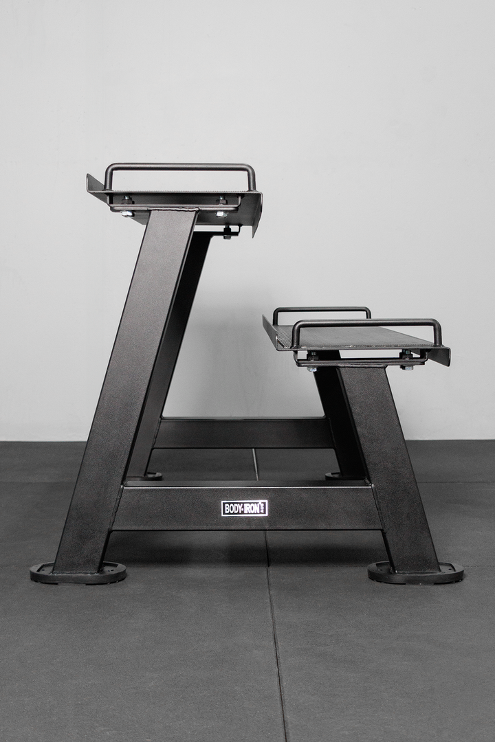 Body Iron Commercial Kettlebell Rack (2 Trays)