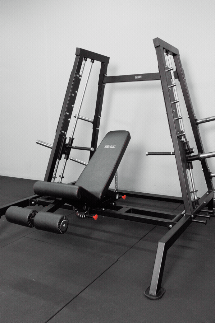 Bodyiron®  Commercial Power Smith Machine Dual System Bench Press