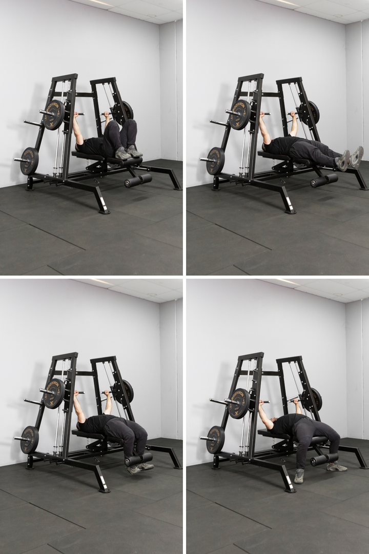 Bodyiron®  Commercial Power Smith Machine Dual System Bench Press