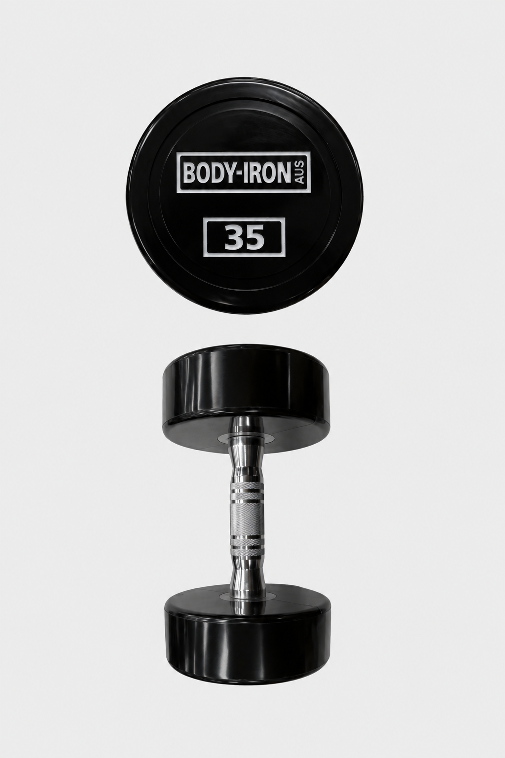 BodyIron® 135kg Commercial Club CPU Dumbbell Set – 32.5kg & 35kg Pairs