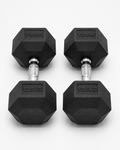 York 12.5kg Commercial Rubber Hex Dumbbell Pair
