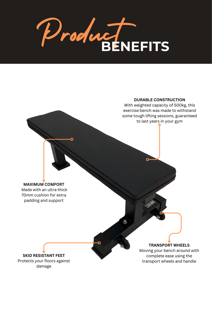 Body Iron Commercial Flat Bench Tough