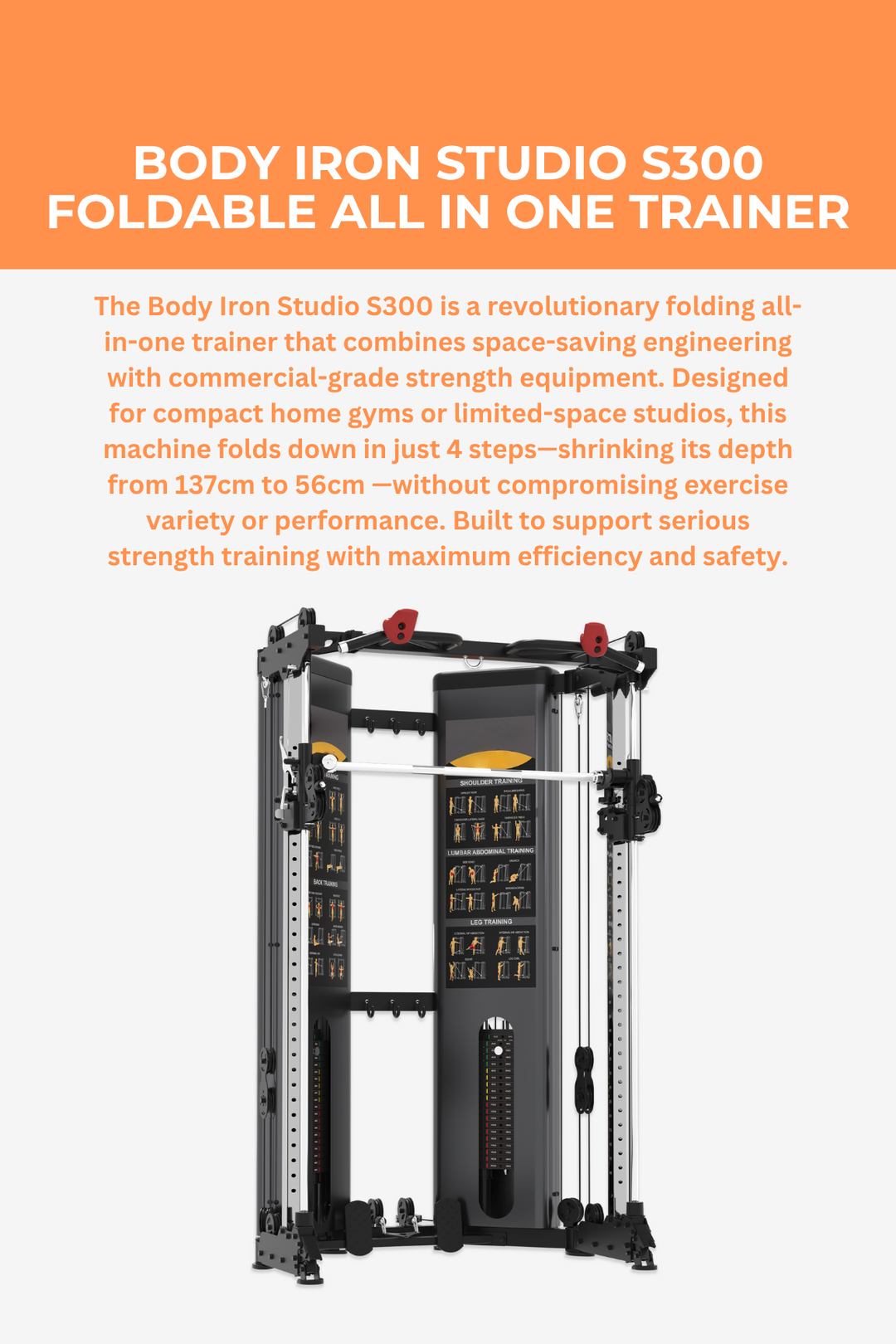 Body Iron Studio S300 Foldable All In One Trainer