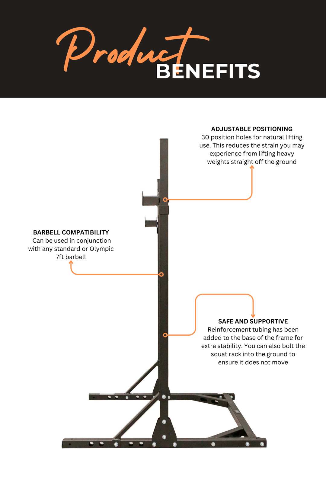 Body Iron Squat Stand Reinforced E2