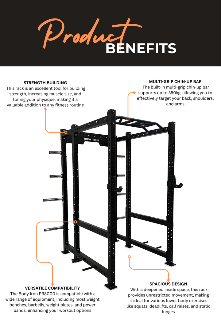 Body Iron Commercial Power Rack PR8000