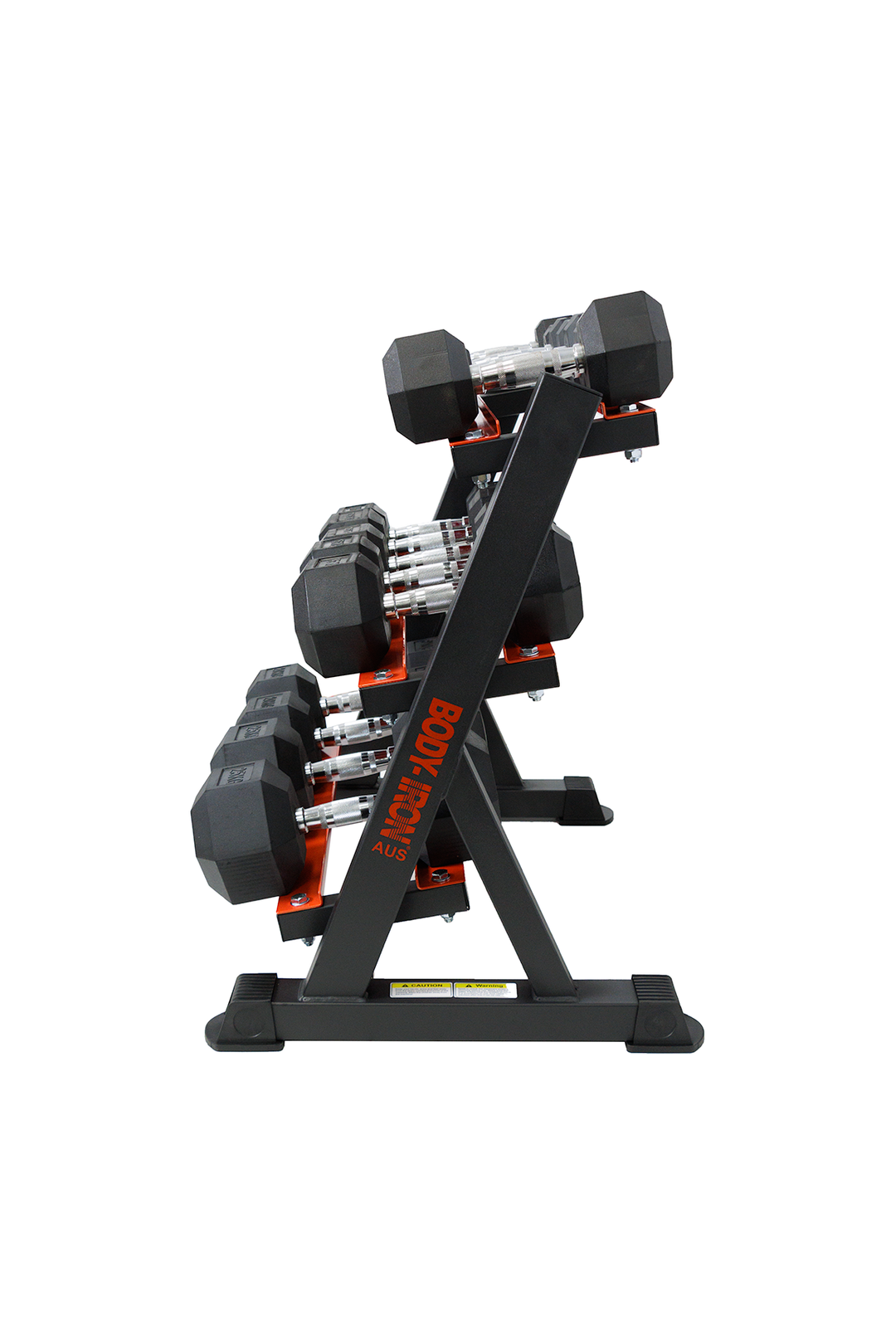 Body Iron 4KG-25KG Hex Dumbbells + Dumbbell Rack DSR500