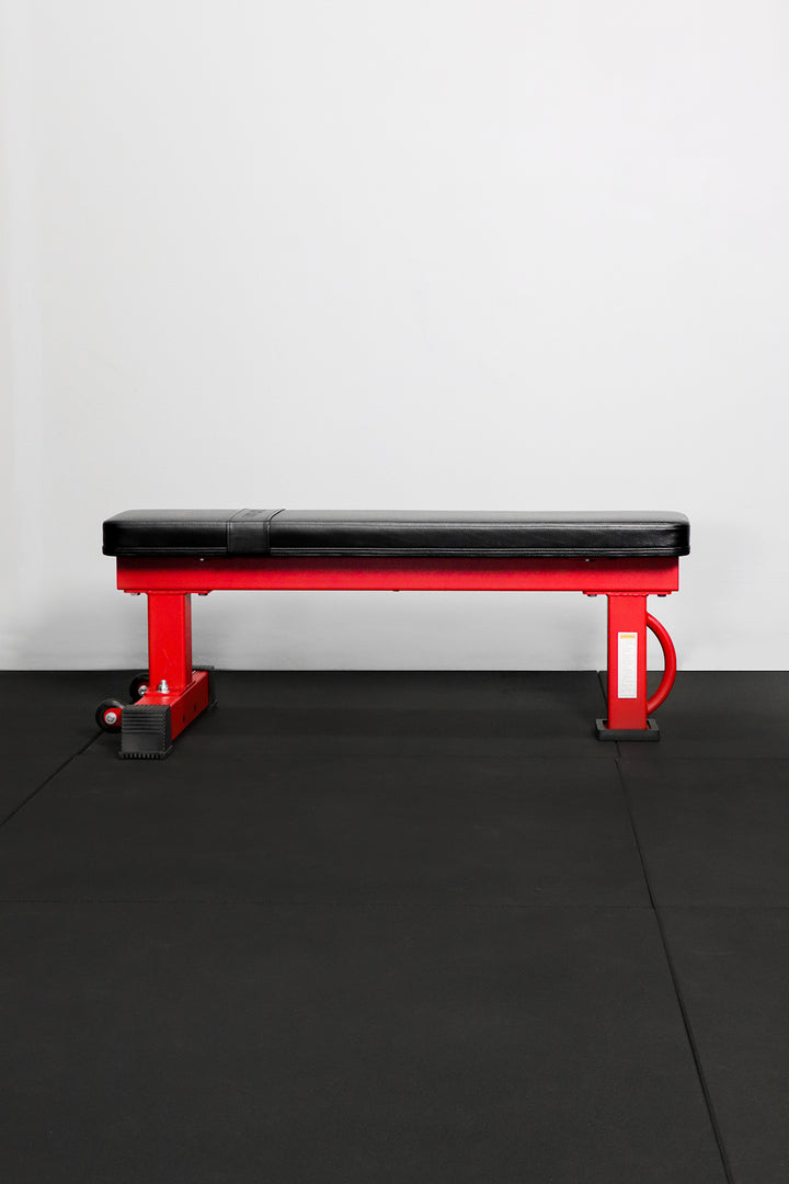 Body Iron Commercial Flat Bench Red Frame