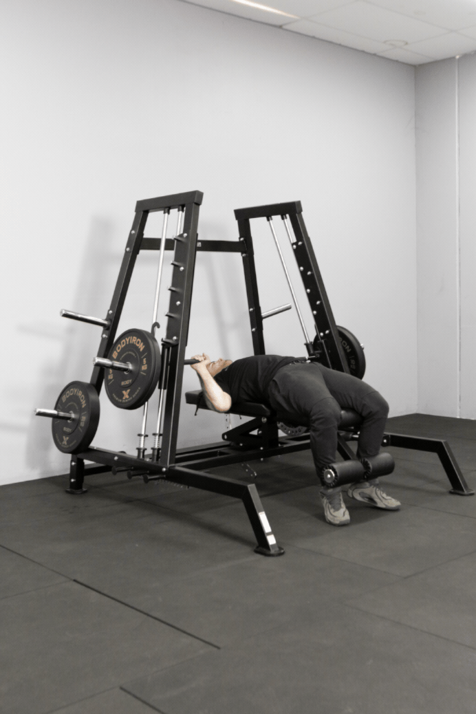 Bodyiron®  Commercial Power Smith Machine Dual System Bench Press