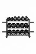 BodyIron® Commercial CPU Dumbbell Set 12.5kg–30kg + Dumbbell Rack