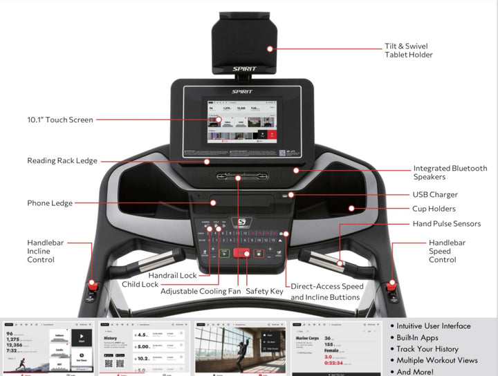 SPIRIT SXT485ENT Treadmill