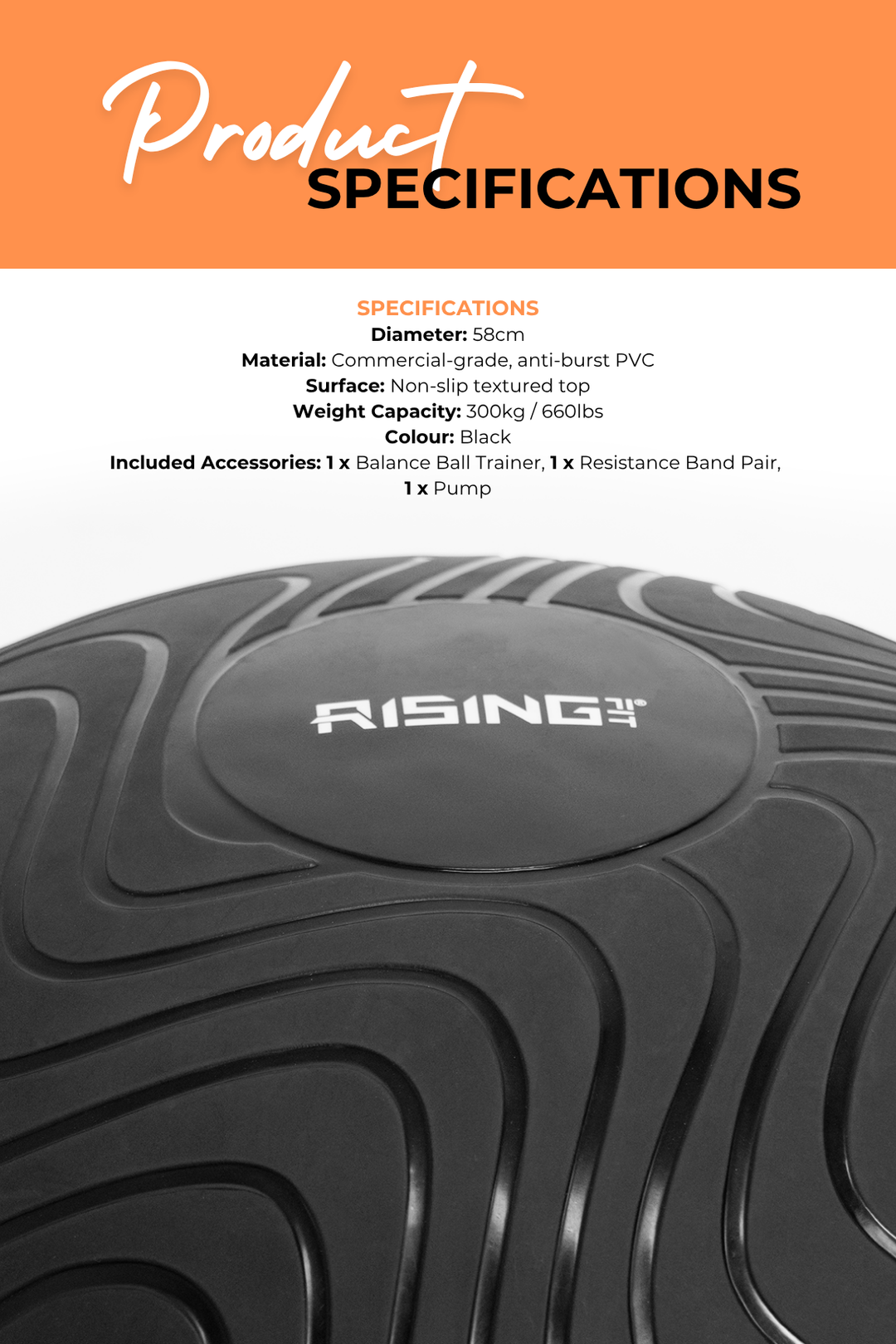 Body Iron Rising Pro Commercial Balance Ball Trainer