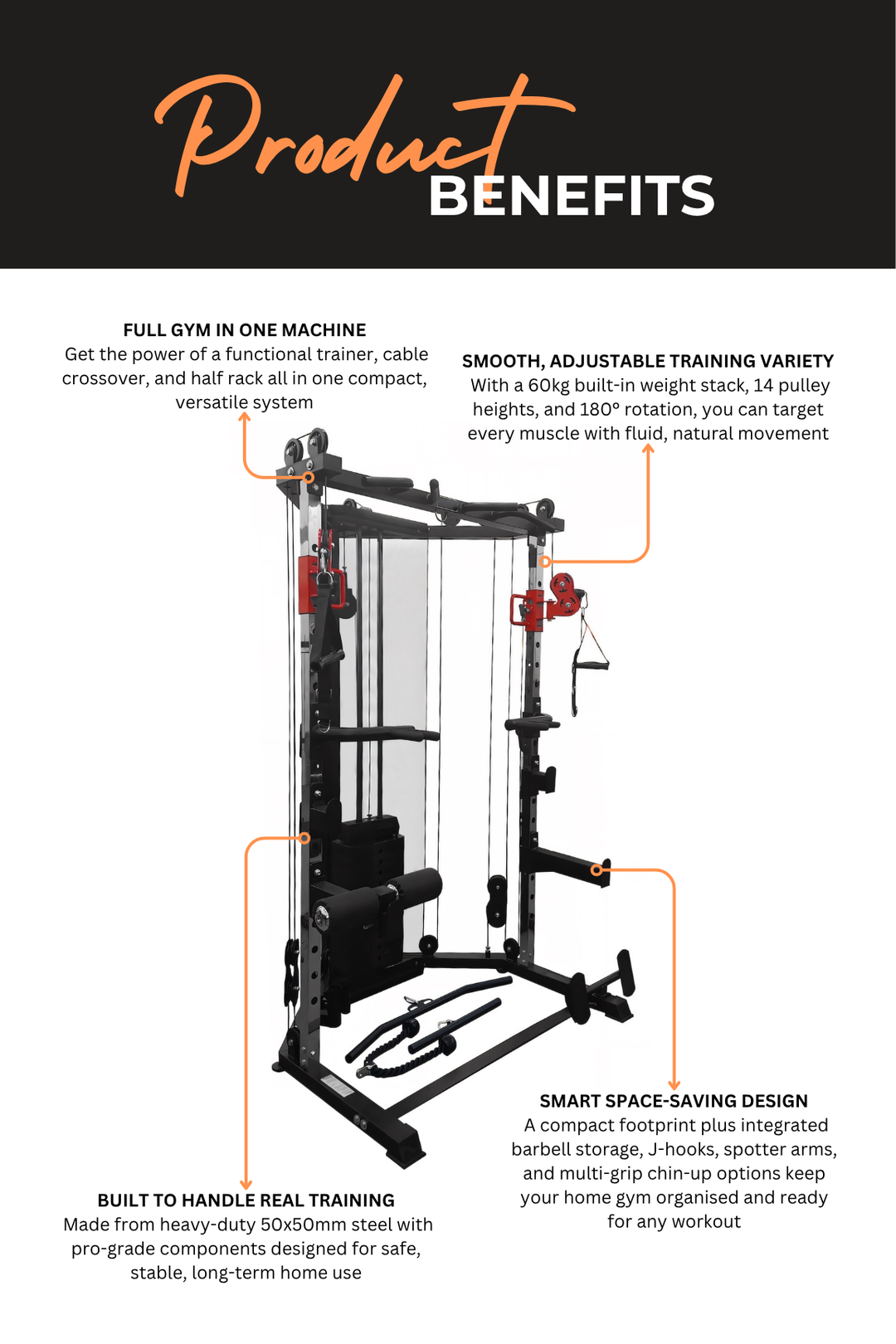 Body Iron Studio MFT100 Multi Functional Trainer
